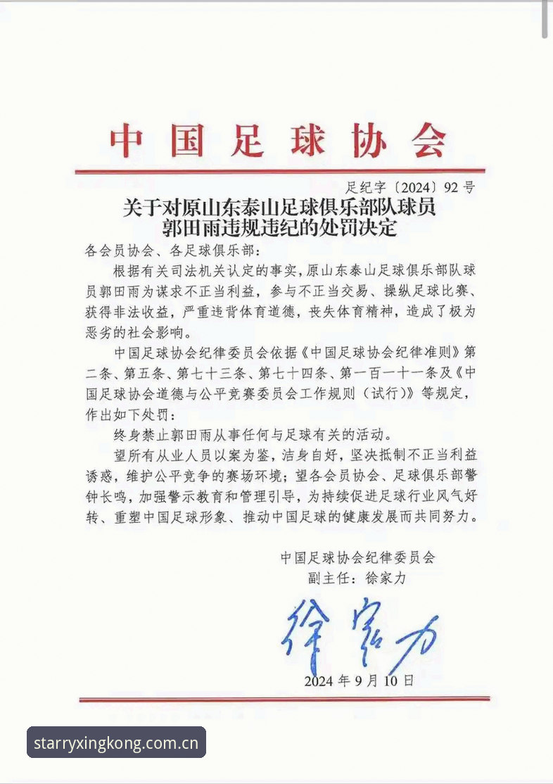 星空游戏正版 资深用户分享:从足协禁足名单看中国足球反腐风暴的实战经验解读